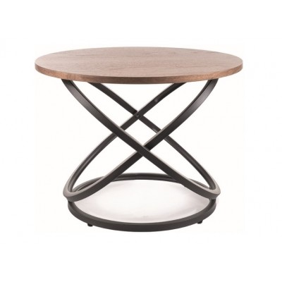 Стол журнальный SIGNAL EOS D орех/черный